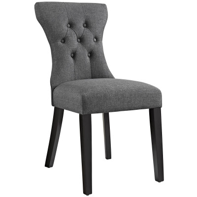 EEI-1380-GRY Silhouette Dining Side Chair Gray