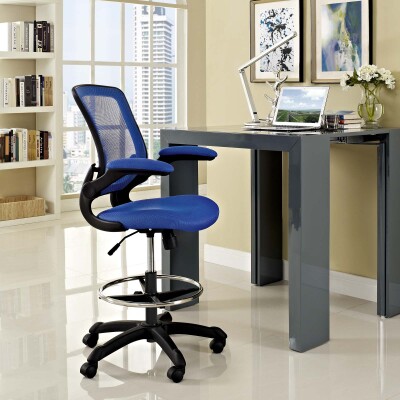 EEI-1423-BLU Veer Drafting Chair Blue