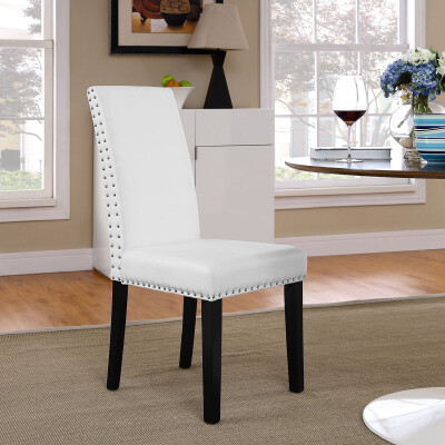 EEI-1491-WHI Parcel Dining Vinyl Side Chair White