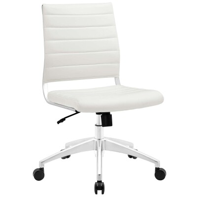 EEI-1525-WHI Jive Armless Mid Back Office Chair White