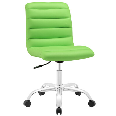 EEI-1532-BGR Ripple Armless Mid Back Vinyl Office Chair