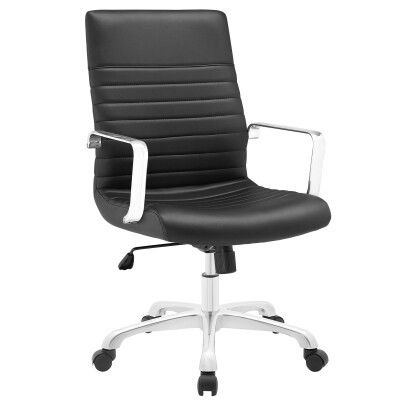 EEI-1534-BLK Finesse Mid Back Office Chair Black