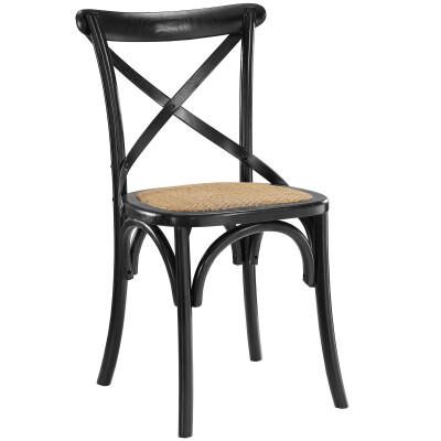 EEI-1541-BLK Gear Dining Side Chair Black