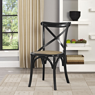EEI-1541-BLK Gear Dining Side Chair Black