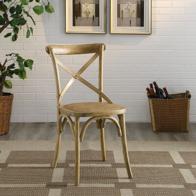 EEI-1541-NAT Gear Dining Side Chair Natural
