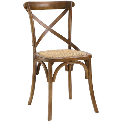 EEI-1541-WAL Gear Dining Side Chair Walnut