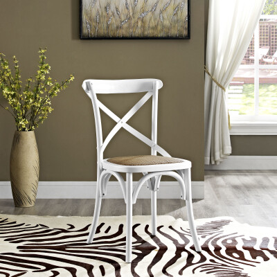 EEI-1541-WHI Gear Dining Side Chair White