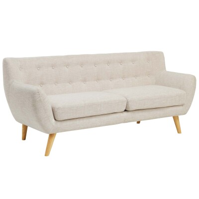 EEI-1633-BEI Remark Upholstered Fabric Sofa Beige
