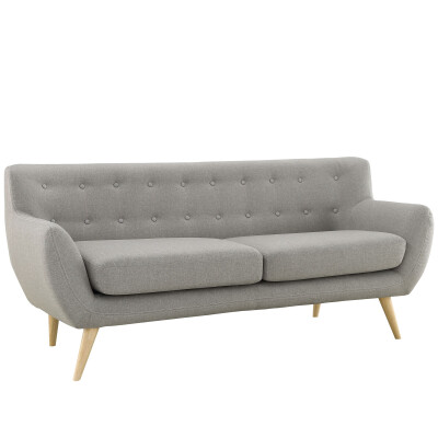 EEI-1633-LGR Remark Upholstered Fabric Sofa Light Gray
