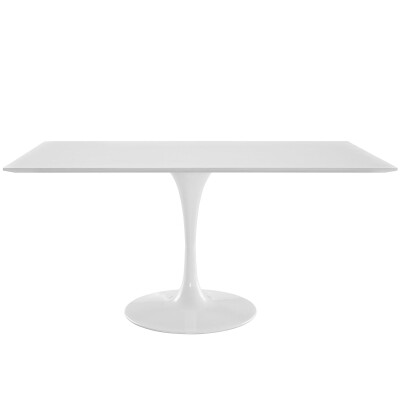 EEI-1656-WHI Lippa 60" Rectangle Wood Dining Table White