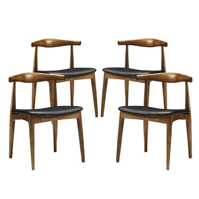 EEI-1682-BLK Tracy Dining Chairs Wood (Set of 4) Black