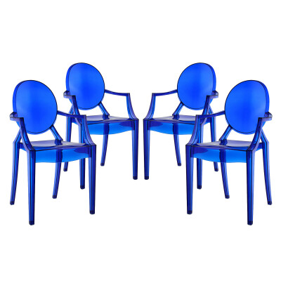EEI-1769-BLU Casper Dining Armchairs (Set of 4) Blue
