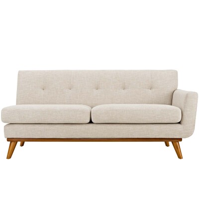 EEI-1792-BEI Engage Right-Arm Upholstered Fabric Loveseat Beige