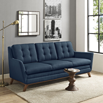 EEI-1800-AZU Beguile Upholstered Fabric Sofa Azure
