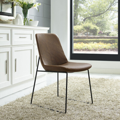 EEI-1805-BRN Invite Dining Side Chair Brown
