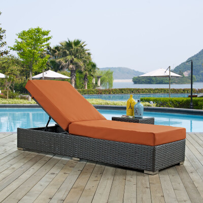 EEI-1862-CHC-TUS Sojourn Outdoor Patio Sunbrella® Chaise Lounge
