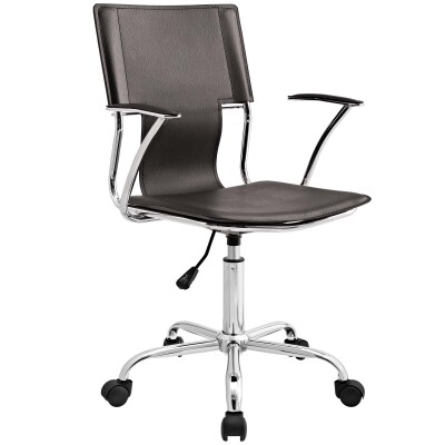 EEI-198-BRN Studio Office Chair Brown
