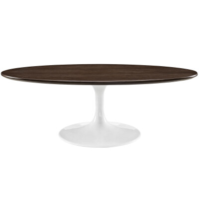 EEI-2020-WAL Lippa 48" Oval-Shaped Walnut Coffee Table