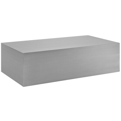 EEI-2098-SLV Cast Stainless Steel Coffee Table