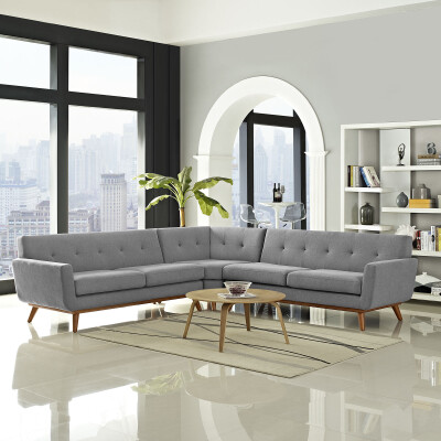 EEI-2108-GRY-SET Engage L-Shaped Sectional Sofa Expectation Gray