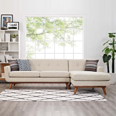 EEI-2119-BEI-SET Engage Right-Facing Sectional Sofa Beige