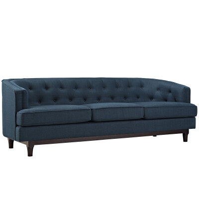 EEI-2131-AZU Coast Upholstered Fabric Sofa Azure