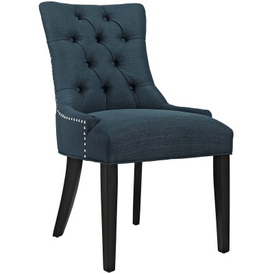 EEI-2223-AZU Regent Fabric Dining Chair Azure
