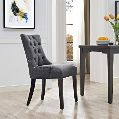 EEI-2223-GRY Regent Fabric Dining Chair Gray