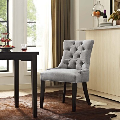 EEI-2223-LGR Regent Fabric Dining Chair Light Gray