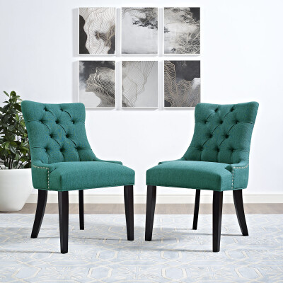 EEI-2223-TEA Regent Fabric Dining Chair Teal