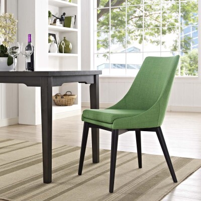 EEI-2227-GRN Viscount Fabric Dining Chair Kelly Green