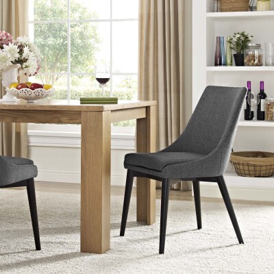 EEI-2227-GRY Viscount Fabric Dining Chair Gray