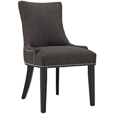 EEI-2229-BRN Marquis Fabric Dining Chair Brown