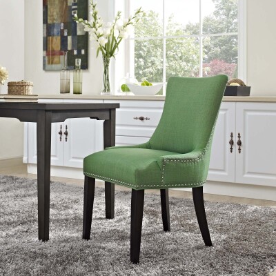 EEI-2229-GRN Marquis Fabric Dining Chair Kelly Green