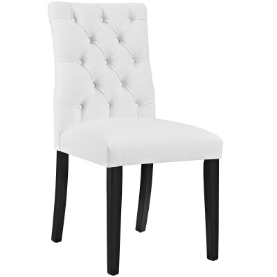 EEI-2230-WHI Duchess Vinyl Dining Chair White