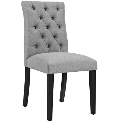 EEI-2231-LGR Duchess Fabric Dining Chair Light Gray