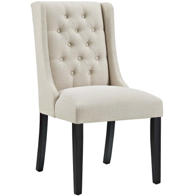 EEI-2235-BEI Baronet Fabric Dining Chair Beige