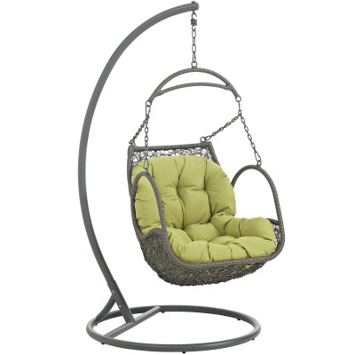 EEI-2279-PER-SET Arbor Outdoor Patio Wood Swing Chair