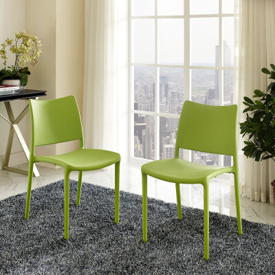 EEI-2424-GRN-SET Hipster Dining Side Chair (Set of 2) Green