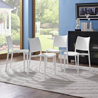 EEI-2425-WHI-SET Hipster Dining Side Chair (Set of 4) White