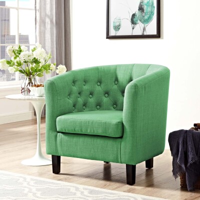 EEI-2551-GRN Prospect Upholstered Fabric Armchair Kelly Green