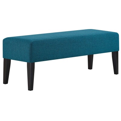 EEI-2556-TEA Connect Upholstered Fabric Bench Teal