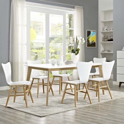EEI-2668-WHI Stratum 71" Dining Table White