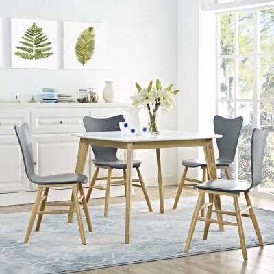 EEI-2669-WHI Stratum 40" Dining Table White