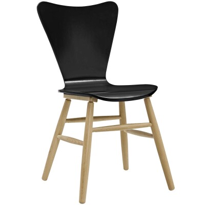 EEI-2672-BLK Cascade Wood Dining Chair Black