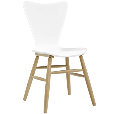 EEI-2672-WHI Cascade Wood Dining Chair White