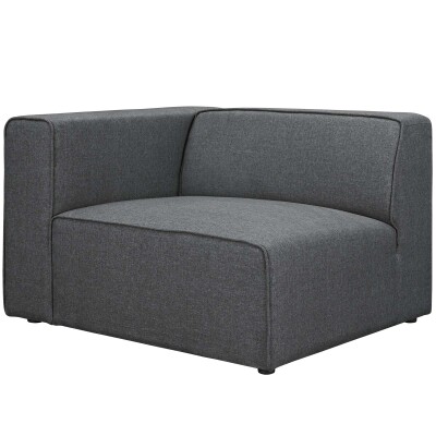 EEI-2720-GRY Mingle Fabric Left-Facing Sofa Gray