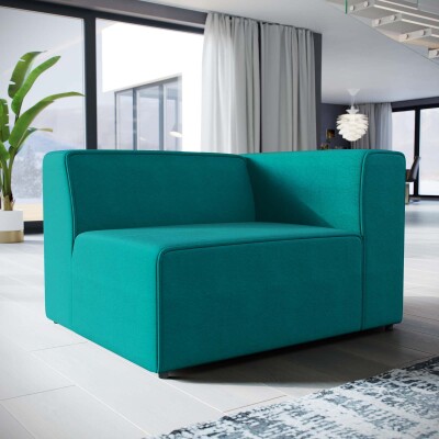 EEI-2722-TEA Mingle Fabric Right-Facing Sofa Teal