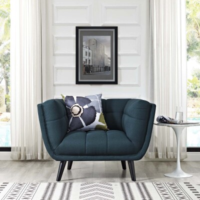 EEI-2732-BLU Bestow Upholstered Fabric Armchair Blue