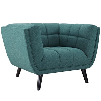 EEI-2732-TEA Bestow Upholstered Fabric Armchair Teal